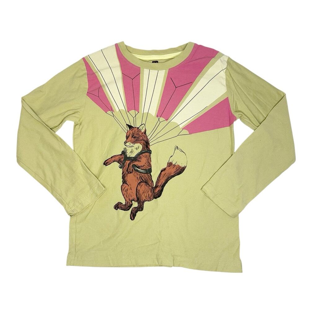 Tea Collection ParaFox Graphic Tee Size 7